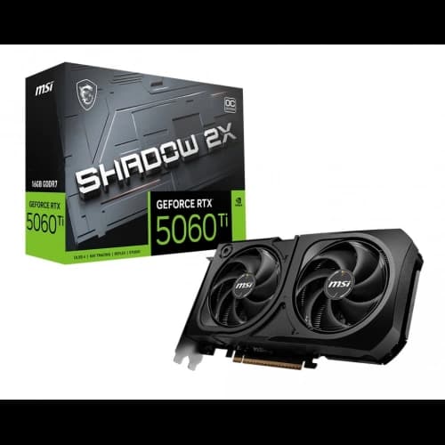 Ekran Kartı Msi RTX5060Ti 16GB Shadow 2X OC Plus GDDR7 128Bit DX12