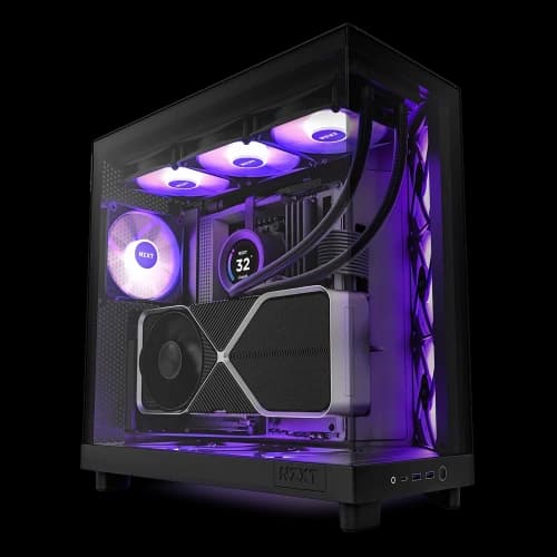 Nzxt H6 Flow RGB CC-H61FB-R1 Siyah ATX Mid Tower