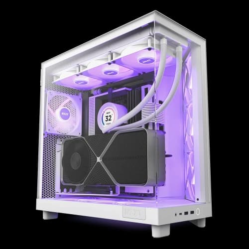 Nzxt H6 Flow RGB CC-H61FW-R1 Beyaz ATX Mid Tower