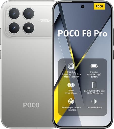 Xiaomi POCO F8 Pro 12/512 GB Gümüş