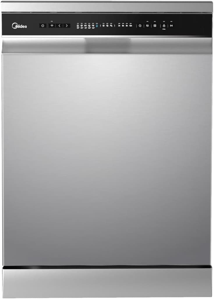Midea 14 Kişilik Kapasiteli 8 Programlı Bulaşık Makinesi Gümüş WQP14-W7633CS