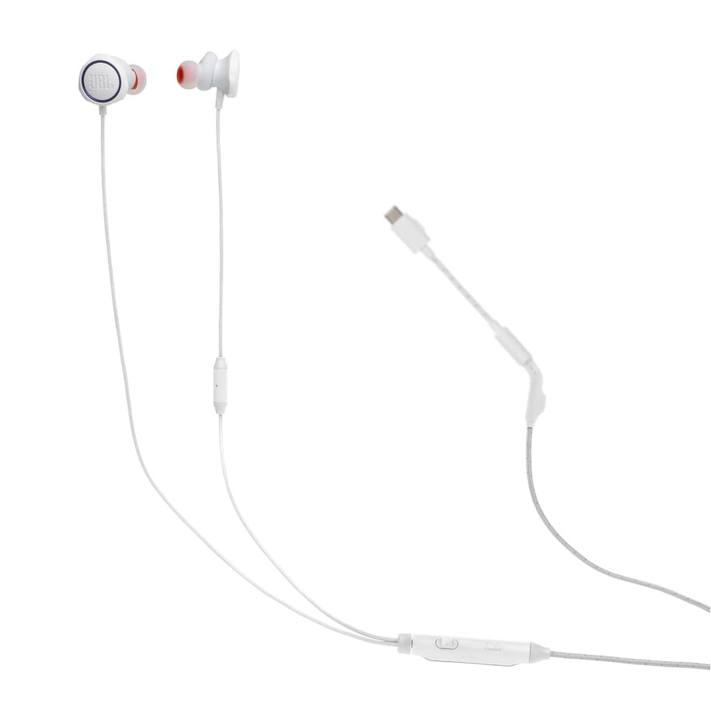 JBL Quantum 50 USB-C Gaming Kablolu Kulak İçi Kulaklık Beyaz - JB.JBLQTUM50CWHT
