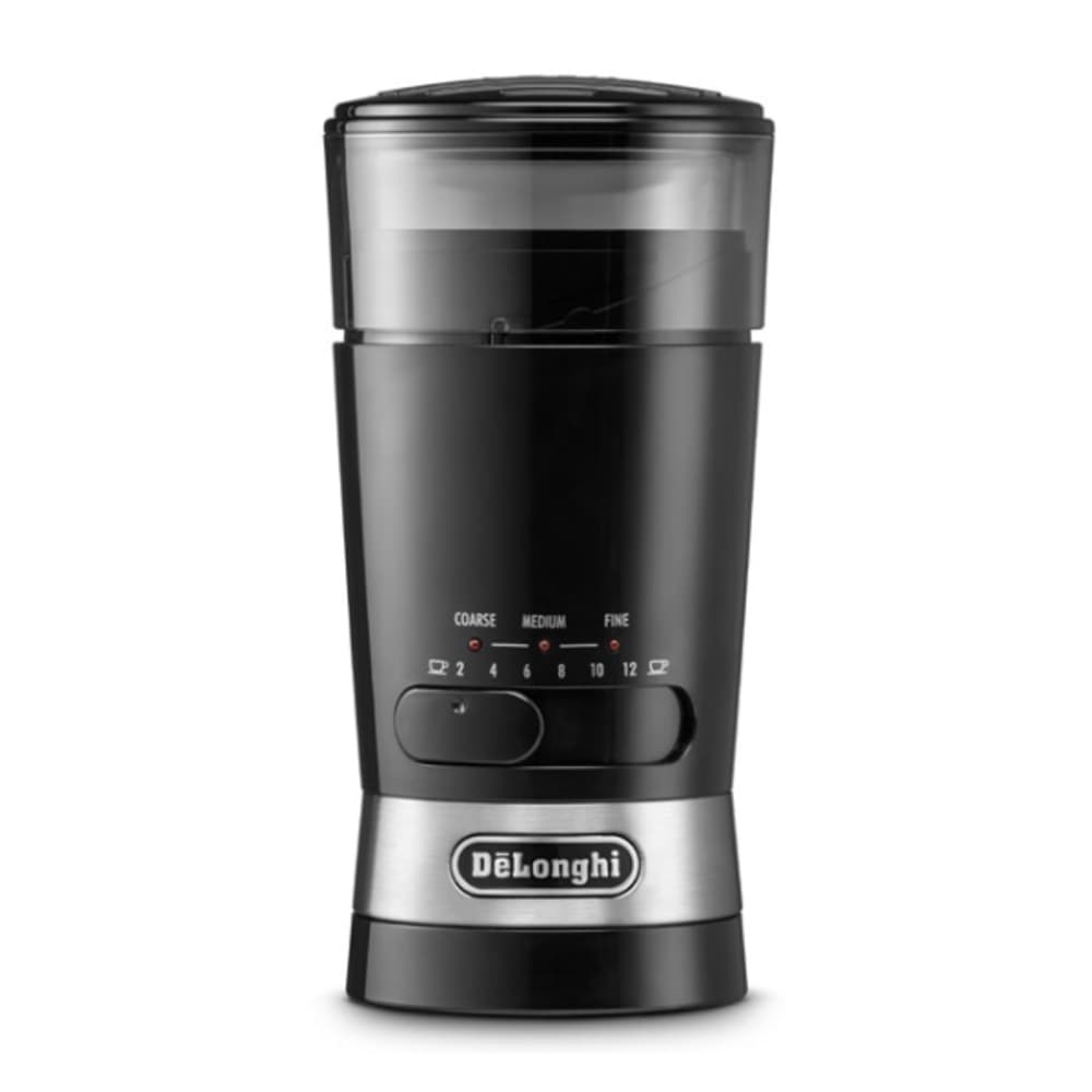 DeLonghi KG210 Elektrikli Kahve Öğütücü, Paslanmaz Çelik Bıçak, 170W, Siyah