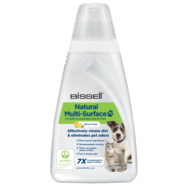 Bissell Natural Multi-Surface Zemin Cleaning Solution Effectively Cleans Dirt&Eliminates Pet Odors 1 lt. - 3122
