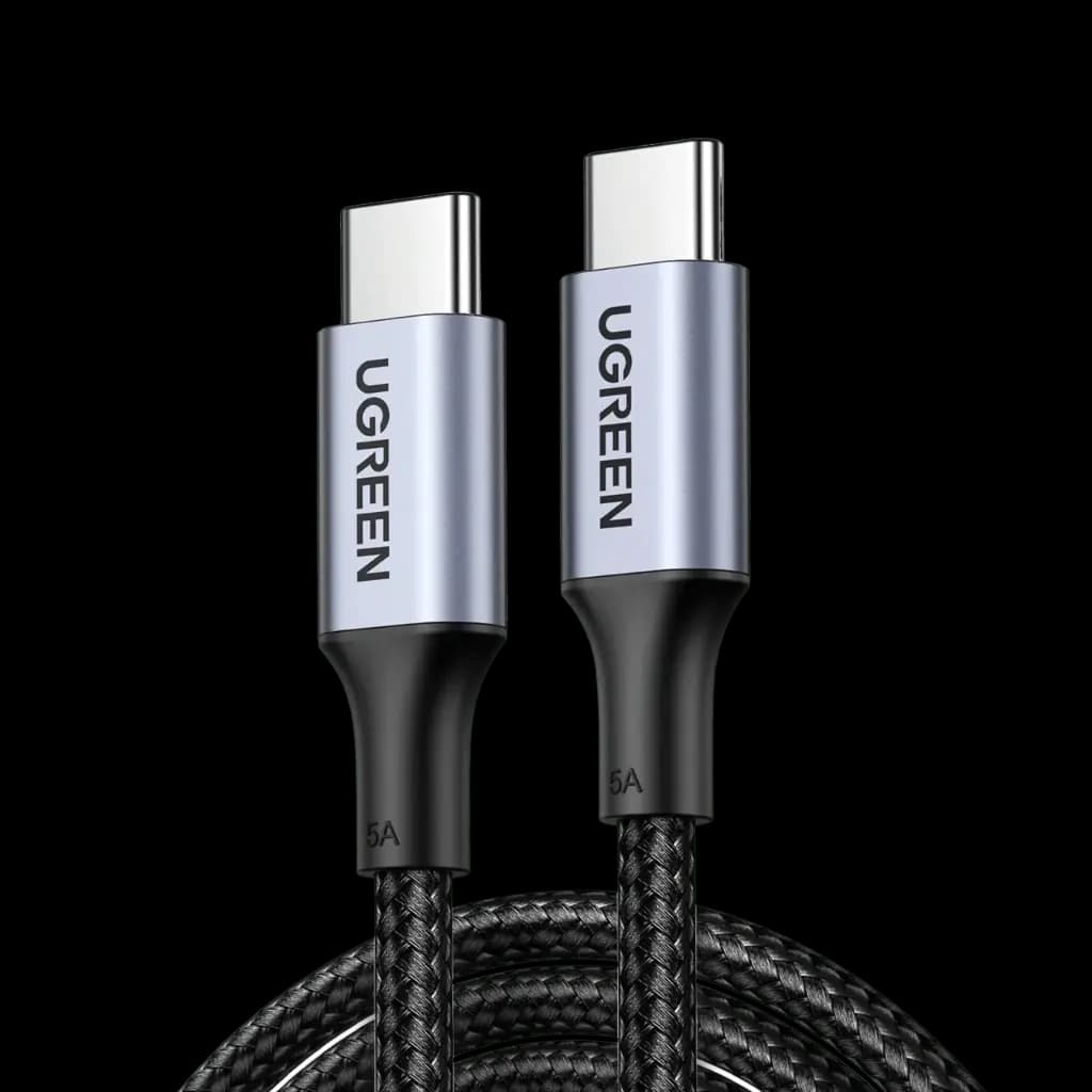 Ugreen USB-C'den USB-C'ye 100W 5A Şarj Kablosu 1M (20478)