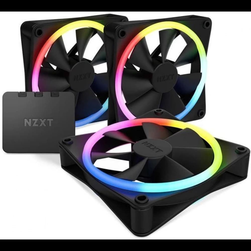 Nzxt F120 RF-D12TF-B1 RGB Duo Black 120 mm Fan(3'lü Set)