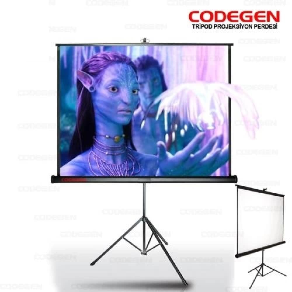 Projeksiyon Perdesi Codegen TX-18 180x180 Ayaklı