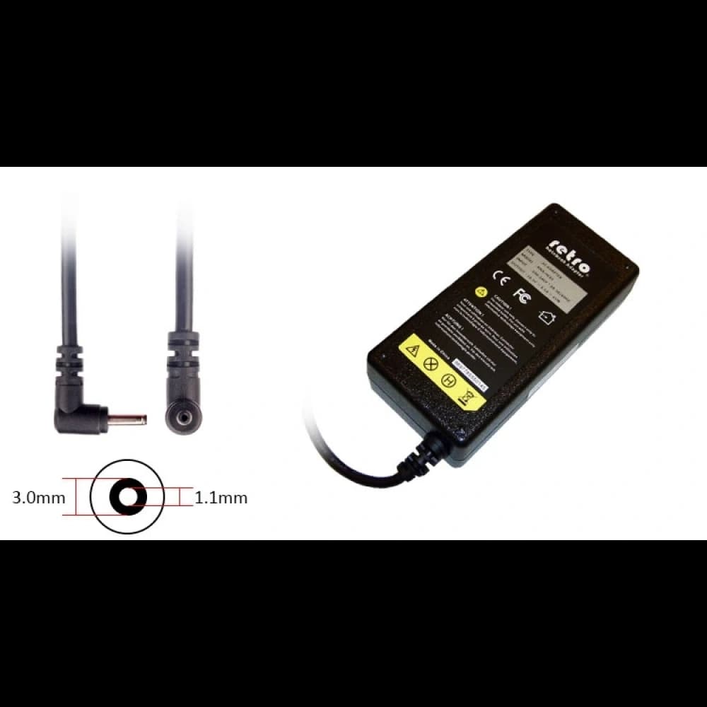 ADAPTOR DCA-AS067 19V 2.37A 45W 1.1mm x 3.0mm