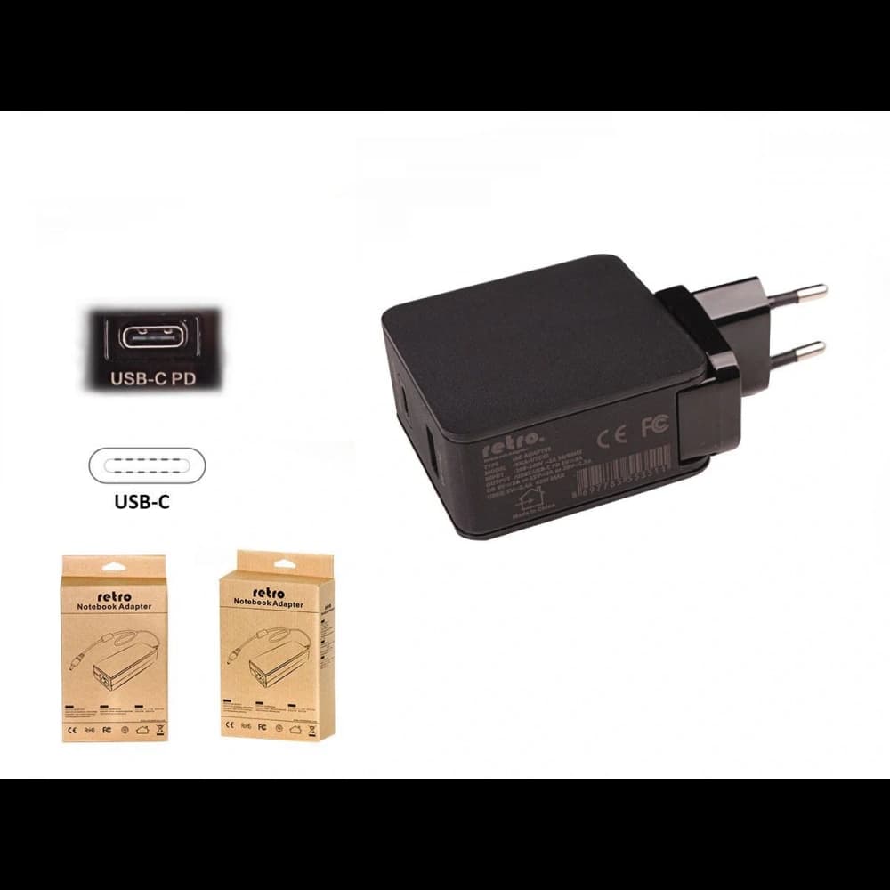 ADAPTOR DCA-UTC42 30W USB-C PD + 12W USB 2-in-1 Adaptör