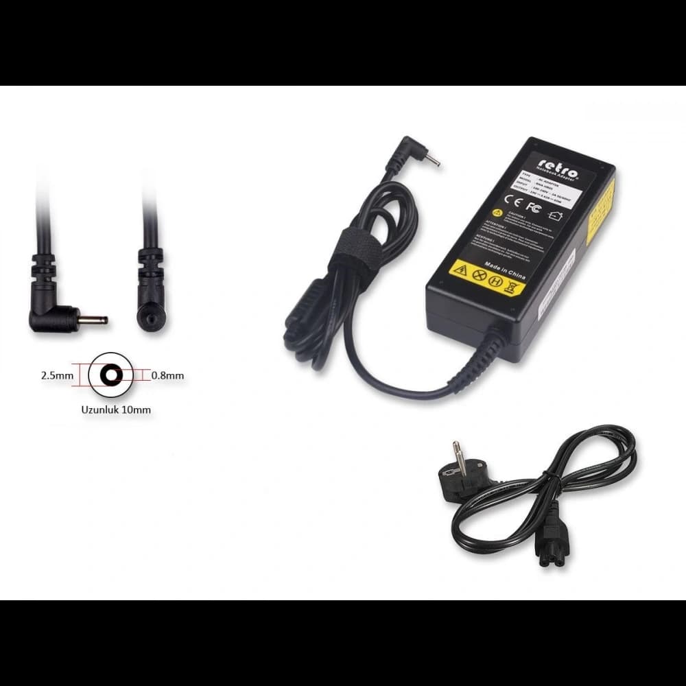 ADAPTOR DCA-HR05 19V 3.42A 65W 0.8mm x 2.5mm
