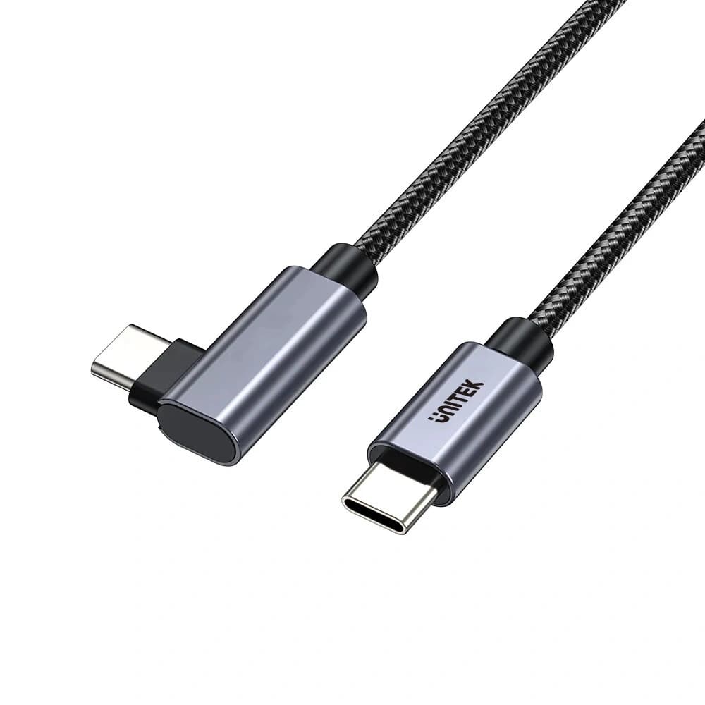 Unitek Type-C to Type-C 100W 5Mt 90 Açı Hızlı Şarj Kablosu (C14123BK-5