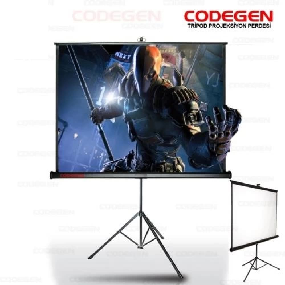 Projeksiyon Perdesi Codegen Tx-24 240X200 Ayaklı