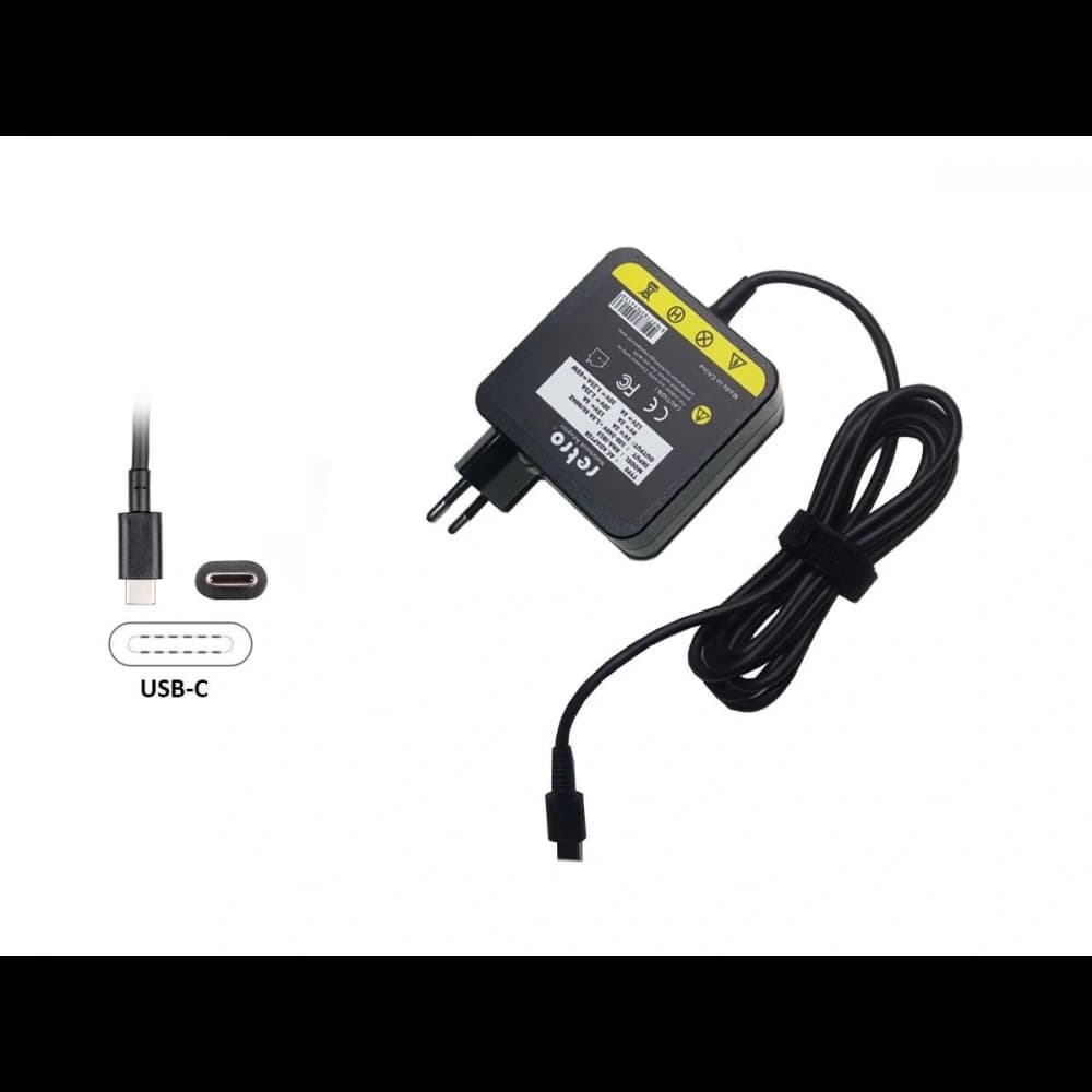 ADAPTOR DCA-IB15 TYPE-C 65W PD: 5V2A 9V2A 12V3A 15V3A 20V2.25A 20V3.25