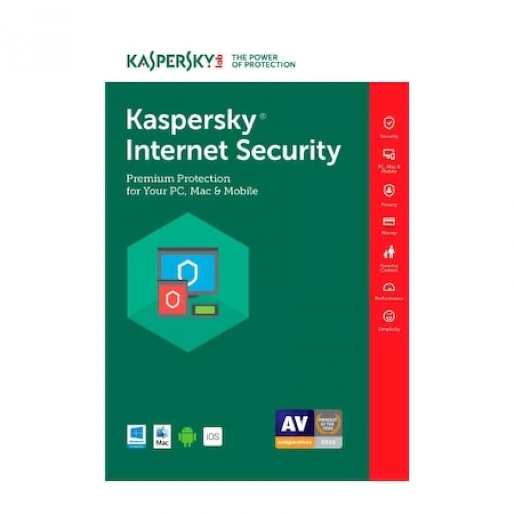 Internet Security Kaspersky 1 Yıl 2 Pc