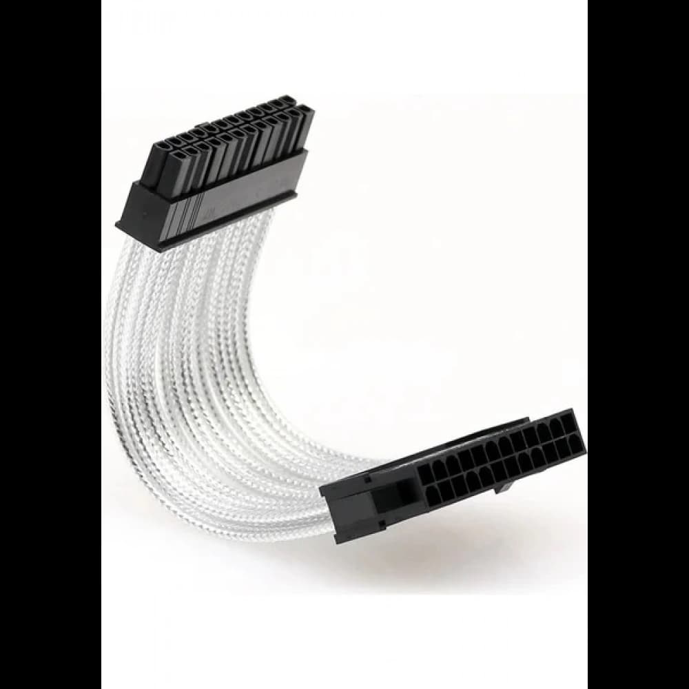 KABLO 24 PIN CPU POWER UZATMA METAL ÖRGÜLÜ 10 CM