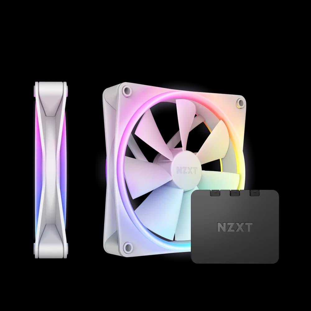 Nzxt F140 RGB 140mm RGB Fans Twin White