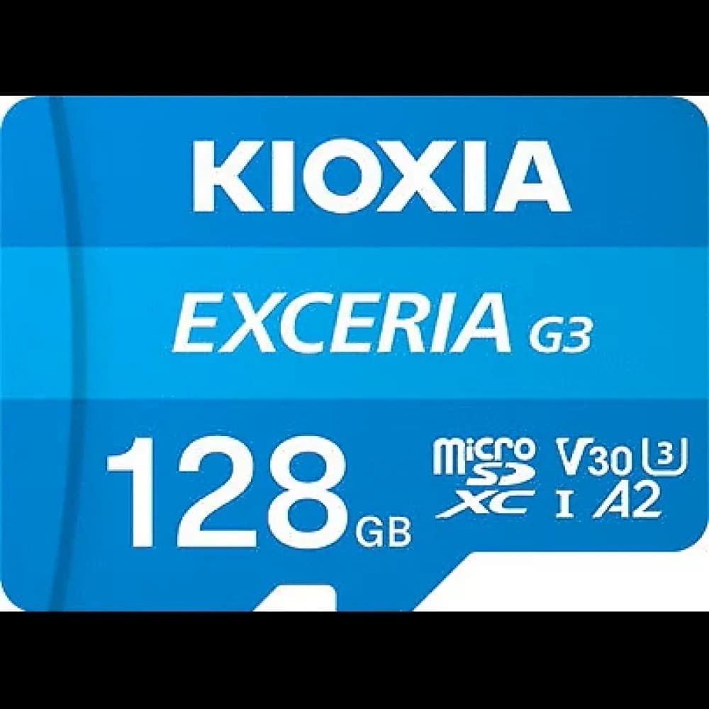 Bellek Kioxia 128Gb Micro Sdxc G3 4K 100Mb/S Lmex3L128Gg2 V30 U3 A2