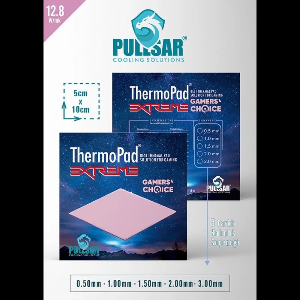 AKSESUAR THERMAL PAD THERMOPAD EXTREME 12.8W/MK 1.5MM - 50X100MM
