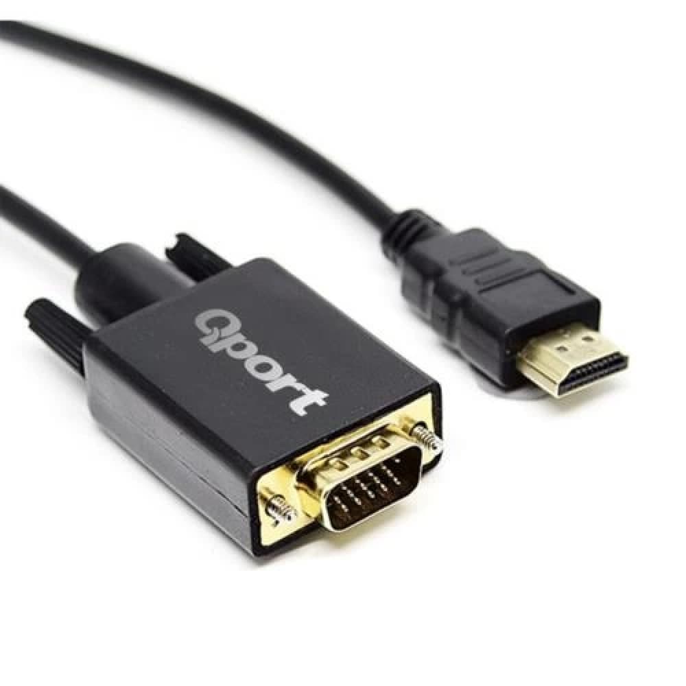 Aksesuar Qport Q-Hvg18 Hdmi To Vga 1.8Mt