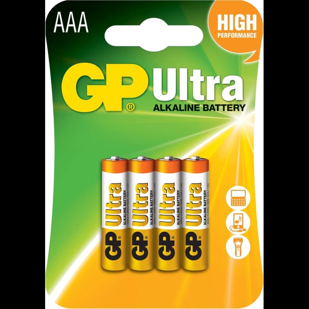 KALEM PİL İNCE AAA GP GP24AU ULTRA ALKALINE 1.5 VOLT