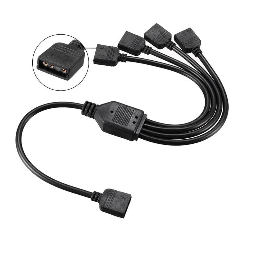 4 Pin RGB Led Çoklayıcı Splitter (1 Dişi - 4 Dişi)