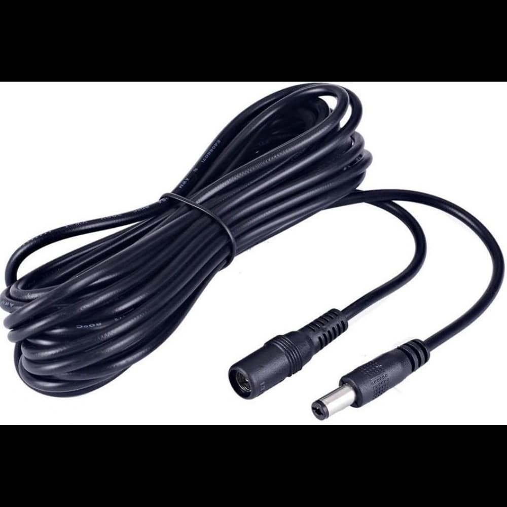Dc Adaptör Uzatma Kablosu 5.5mm x 2.5mm Dişi Erkek 5mt