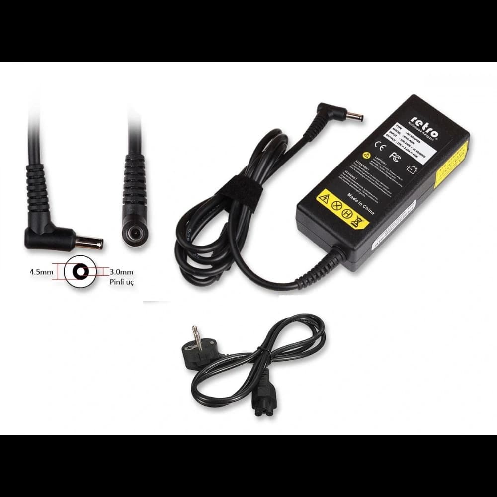 ADAPTOR DCA-D095 19.5V 2.31A 45W 4.5mm x 3.0mm