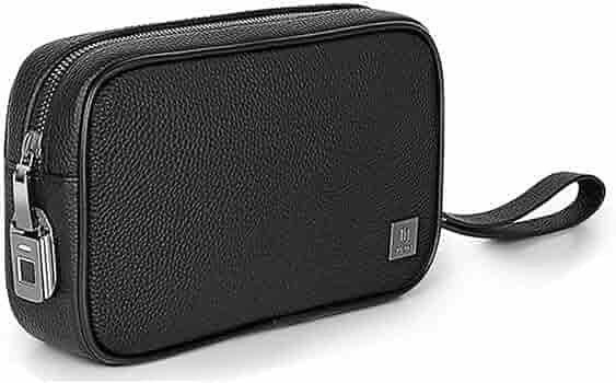 WİWU MASTER GENUİNE LEATHER FİNGERPRİNT LOCK POUCH