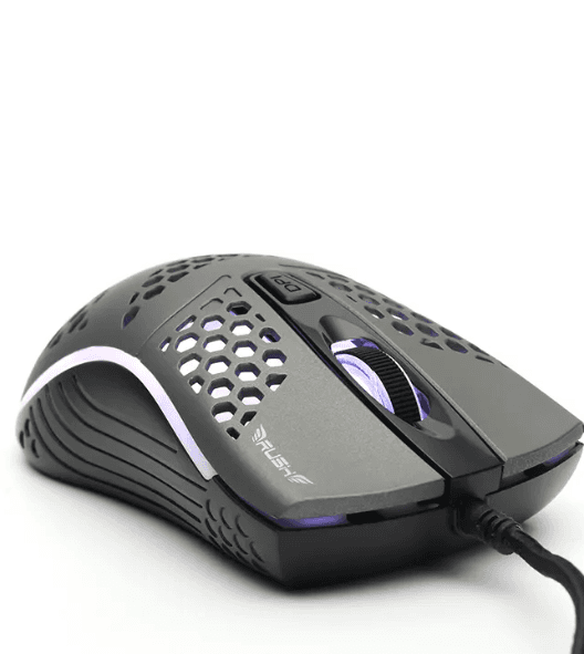 RUSH RGB 1600 DPI OYUNCU MOUSE GRİ RM02