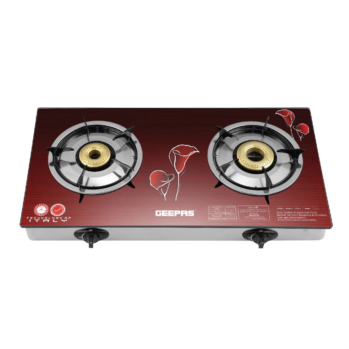GEEPAS İKİLİ SET ÜSTÜ GAZLI OCAK GK5602