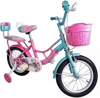 ÜÇ TEKERLEKLİ PEMBE JİLUKE SEPETLİ BİSİKLET 12LİK