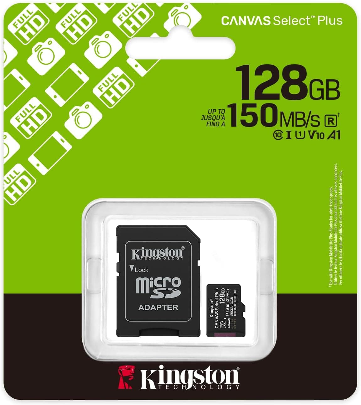 KİNGSTON CANVAS MİCROSDXC SDCS3 128GB HAFIZA KARTI