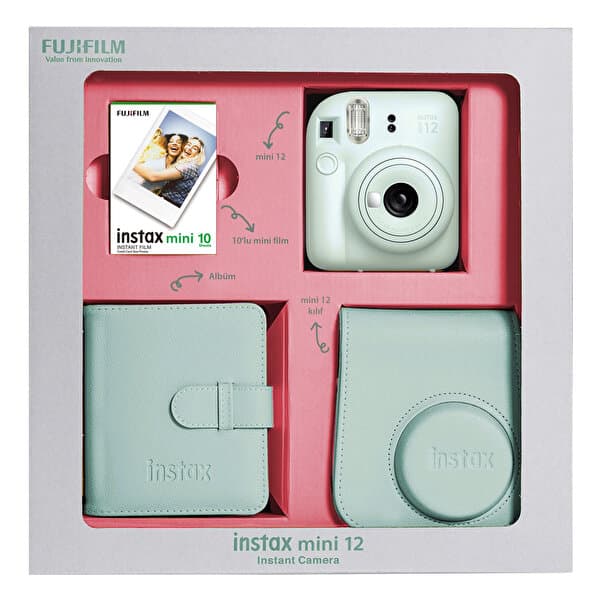 FUJİFİLM İNSTAX MİNİ 12 GREEN BUNDLE