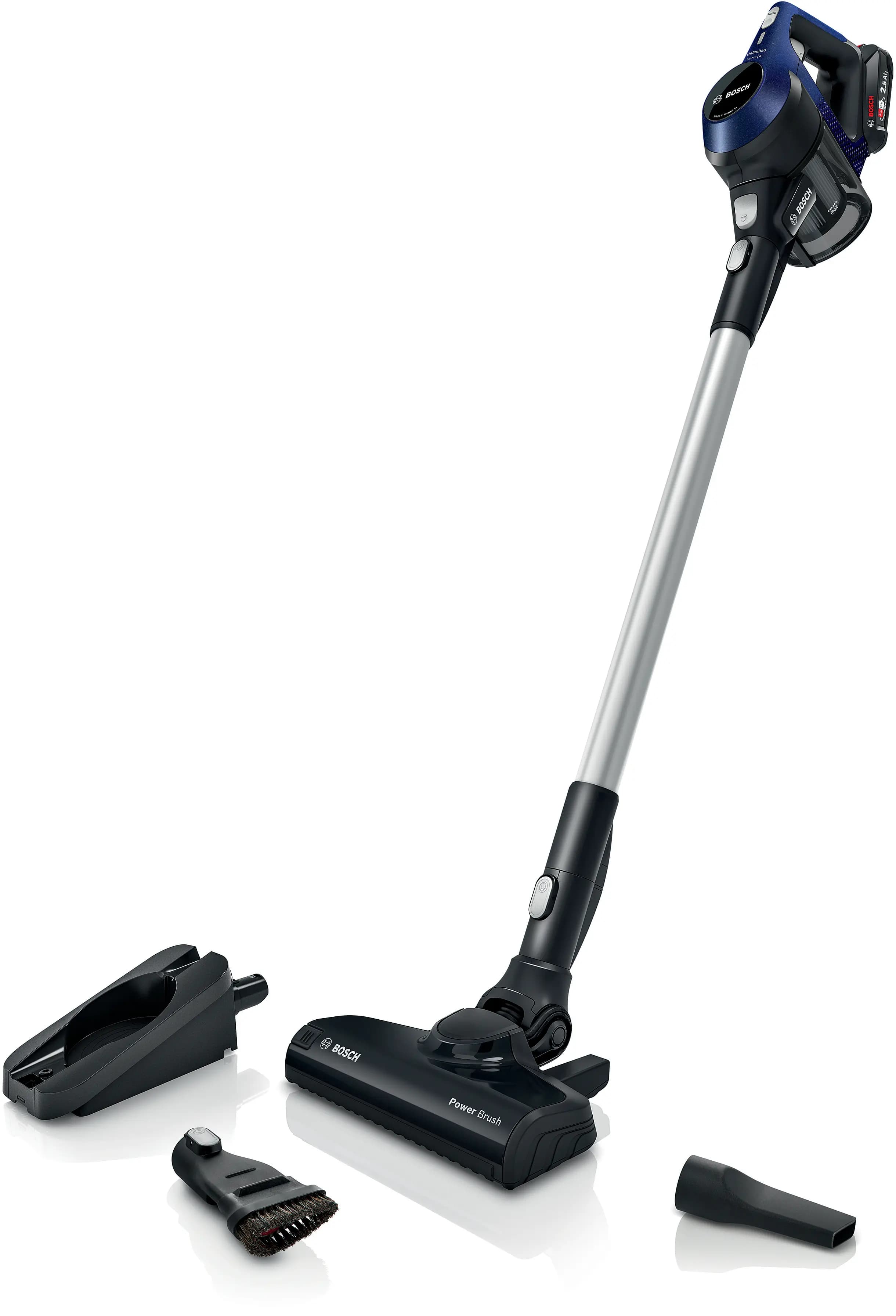 BOSCH BCS611P4A UNLİMİTED 6 ŞARJLI DİKEY SÜPÜRGE MAVİ