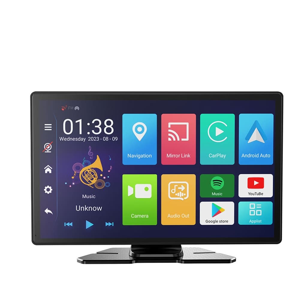 PORODO 9" ANDROID CARPLAY DISPLAY SCREEN PD-ADSCN-BK