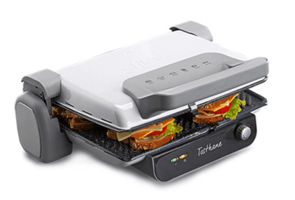STİLEVS TOSTHANE GRANİT TOST MAKİNESİ BEYAZ