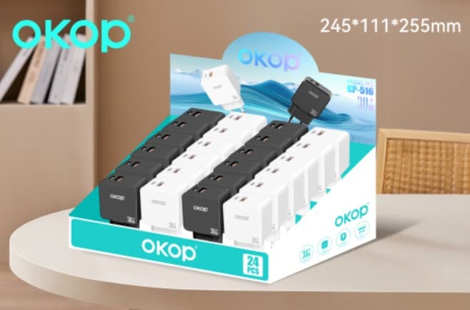 OKOP KP-516 30W SÜPER HIZLI ŞARJ CİHAZI