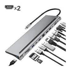 TE-DOS TD-HB6181 USB-C MULTİ FUNCTİON DOCKİNG STATİON LAPTOP GİRİŞİ ÇOĞALTICI