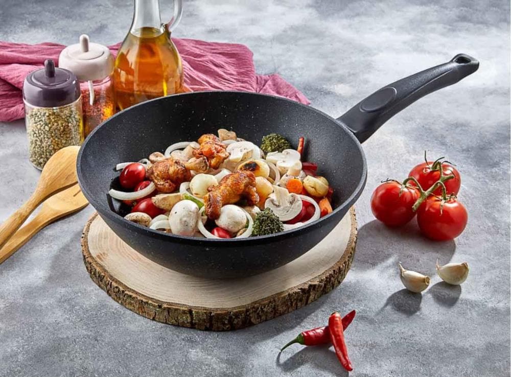 POLOCHEF IRON DÖKÜM GRANİT WOOK TAVA 28 CM IDV-128