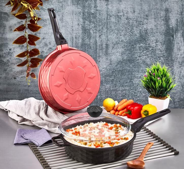 POLOCHEF CRYSTAL KAPAKLI DERİN 28 TAVA DKT-128-S
