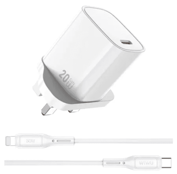 WİWU ESSEN SERİSİ 20W HIZLI ŞARJ SETİ TYPE-C LİGHTNİNG KABLOLU G007