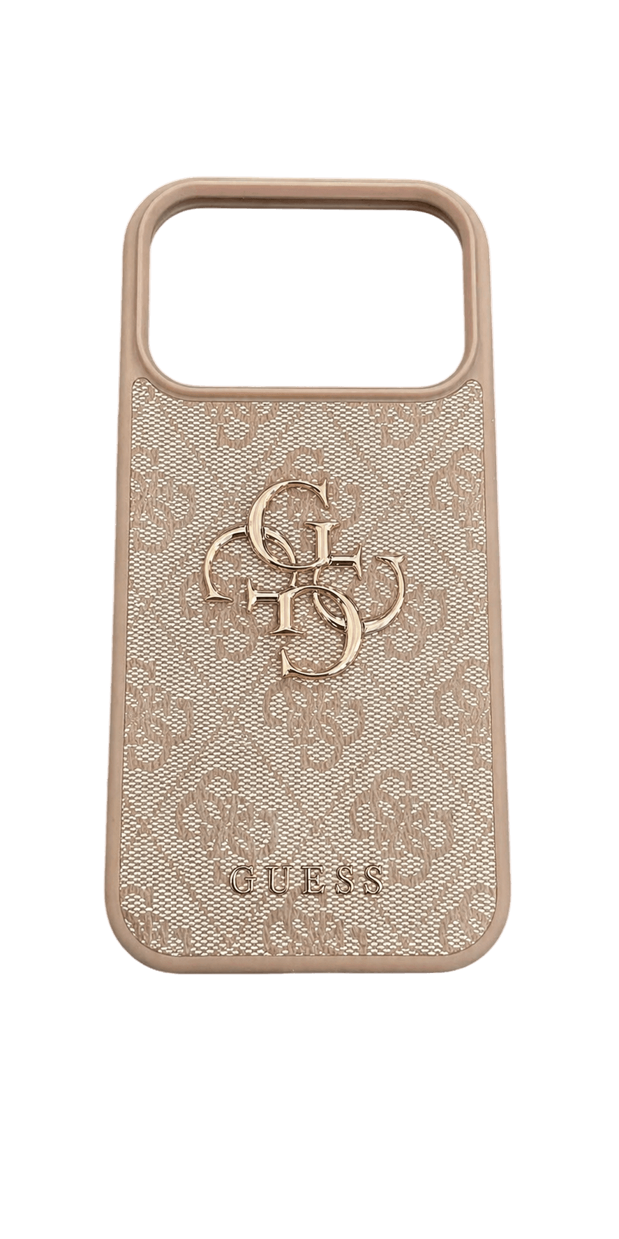 GUESS PU DERİ KILIF (BÜYÜK 4G & KLASİK LOGOLU) İPHONE 17 PRO MAX - PEMBE GUHCP17X4GMGPK