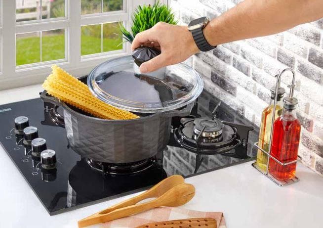 POLOCHEF CRYSTAL GRANİT DÖKÜM TENCERE 24CM CYD-124