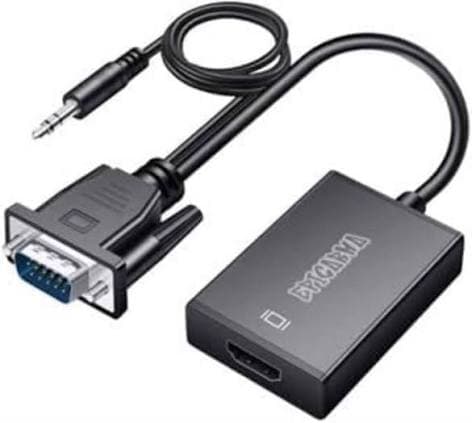 EPICARMA EA-VGA2HDMI-BK SES DESTEKLİ VGA TO HDMI DÖNÜŞTÜRÜCÜ ADAPTÖR - SİYAH