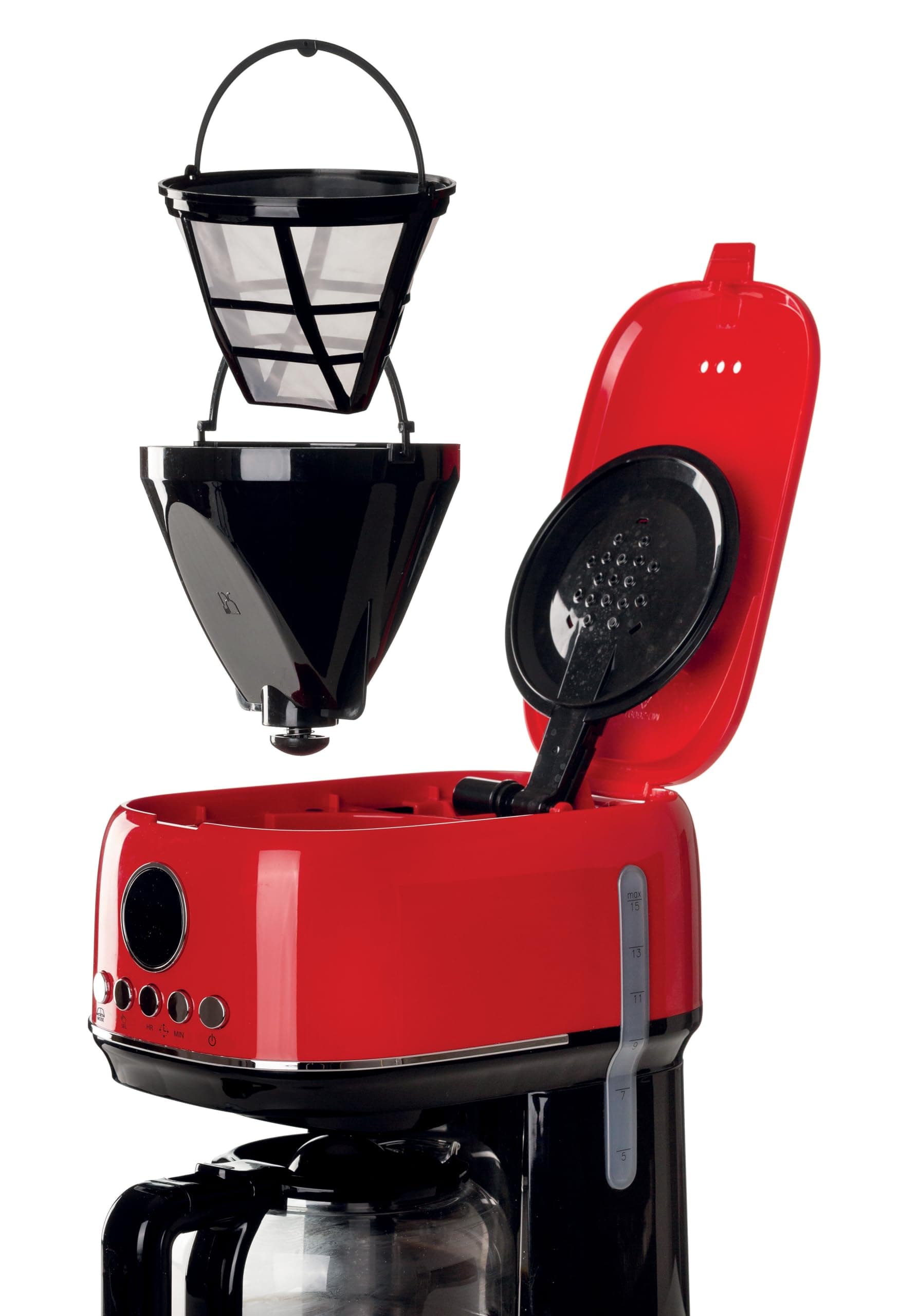 ARİETE 1396 MODERNA FİLTRE KAHVE MAKİNESİ - KIRMIZI