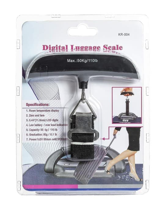 2658253 DİJİTAL EKRANLI ASILI VALİZ VE BAGAJ EL TERAZİSİ (50 KG)