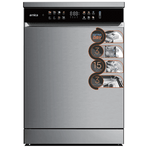 ARNİCA 16 PROGRAM FULL TOUCH SİLVER BULAŞIK MAKİNESİ DW-D07DX