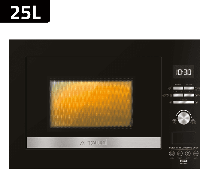 NEWAL 25 LİTRE ANKASTRE MİKRODALGA SİYAH MWO2595/2