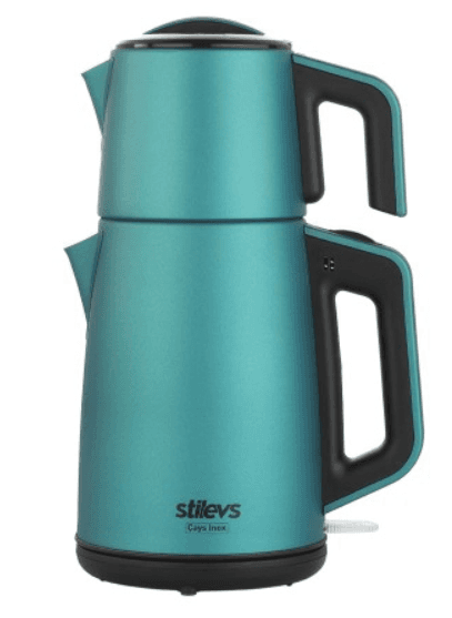 STİLEVS ÇAYS İNOX ÇELİK ÇAY MAKİNESİ SEDEFLİ MAVİ