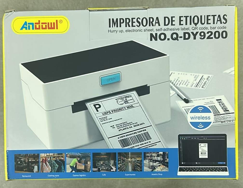 ANDOWL LABEL PRİNTER TERMAL YAZICI PRİNTER ETİKET MAKİNESİ 2554129